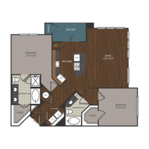The Richmond at Uptown Apartments; one two bedroom pet friendly apartment homes for rent near Houston TX Galleria and Memorial Park